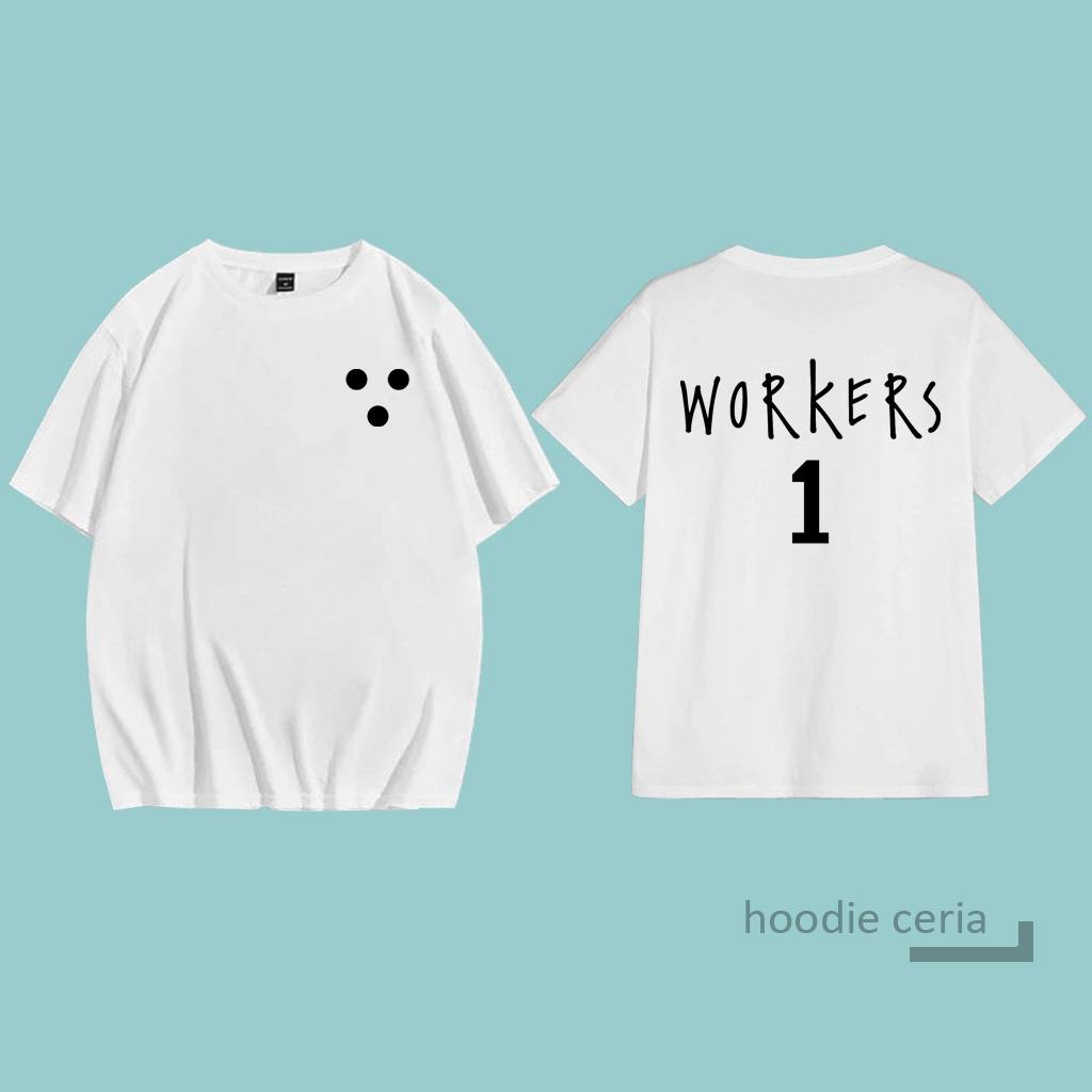 Kaos Tshirt 1 Workers Ilhaehwe Lookism - Putih