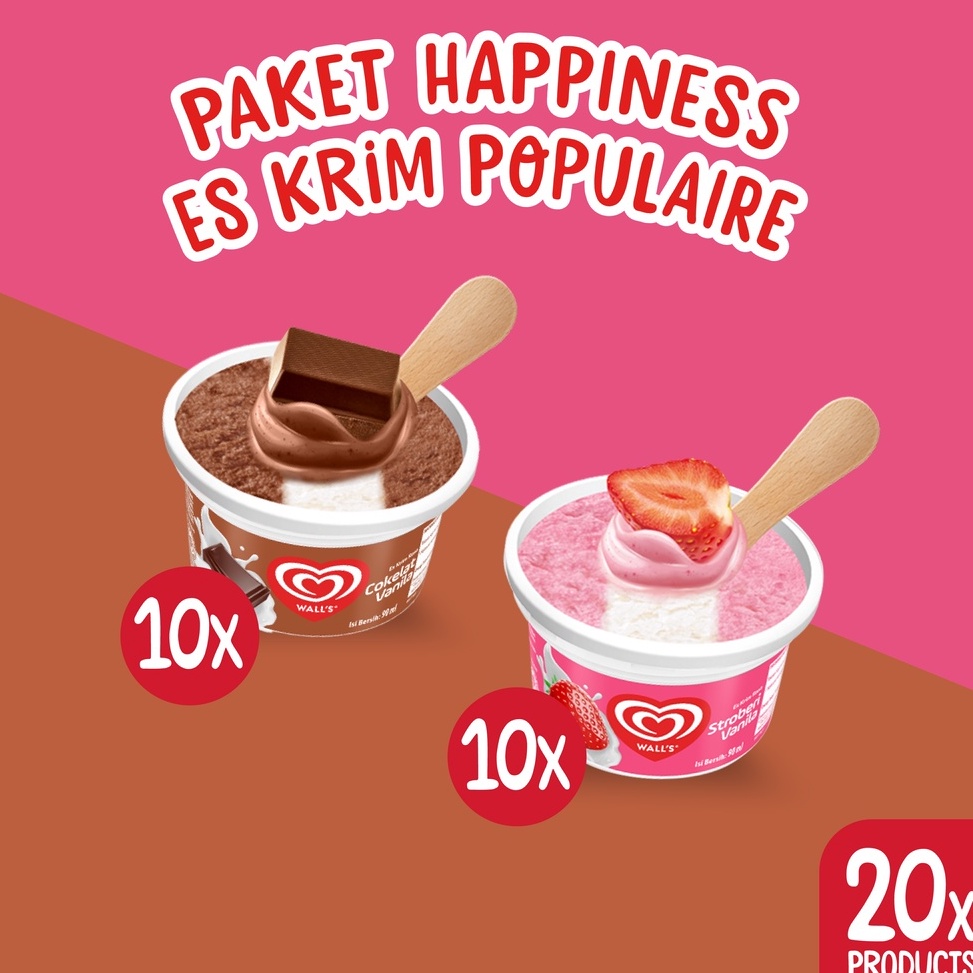 

✨ Paket Happiness Populaire - Es Krim Wall's