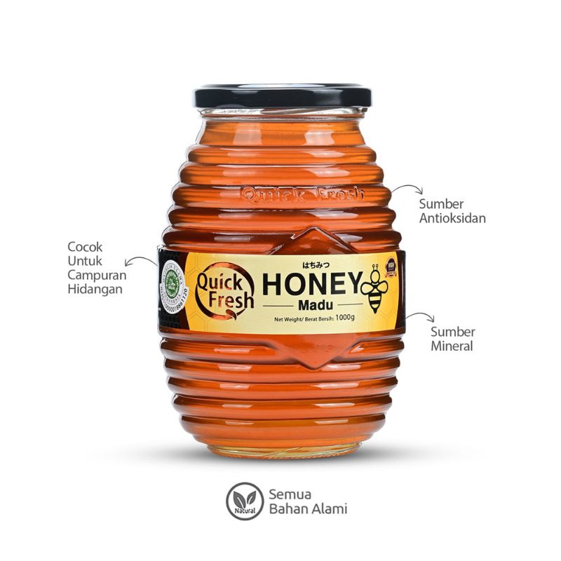 

MADU Asli QUICK Fresh HONEY JAR 500gr, 1kg