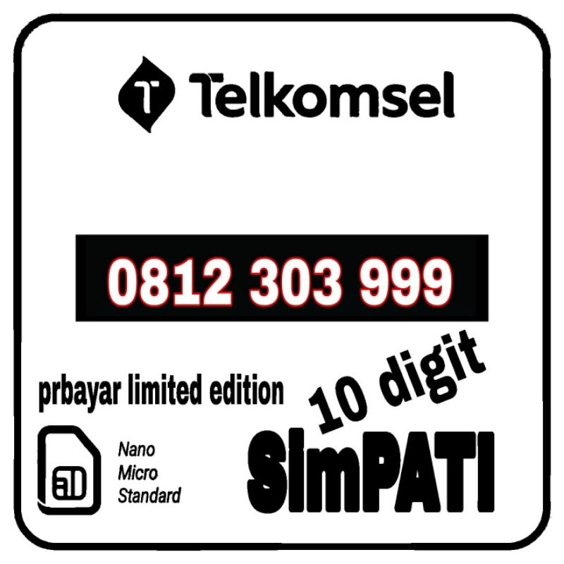 Nomor cantik telkomsel simpati 10digit 10 digit angka 10angka nocan no cantik Nomer kartu perdana si