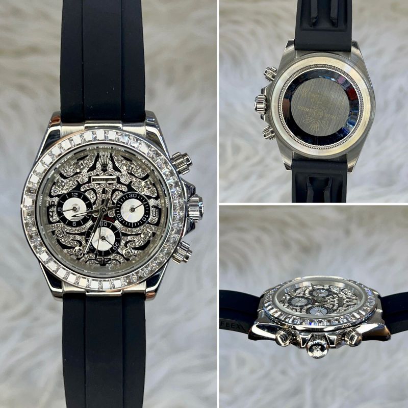 Jam Tangan Pria / Wanita Rolex Daytona Eye Of Tiger Premium Japan Autometic