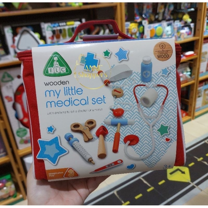 ELC wooden medical case playset