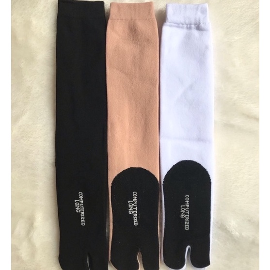 Promo 12 Pasang Kaos Kaki Jempol Muslimah Long Panjang Sekitar Lutut.