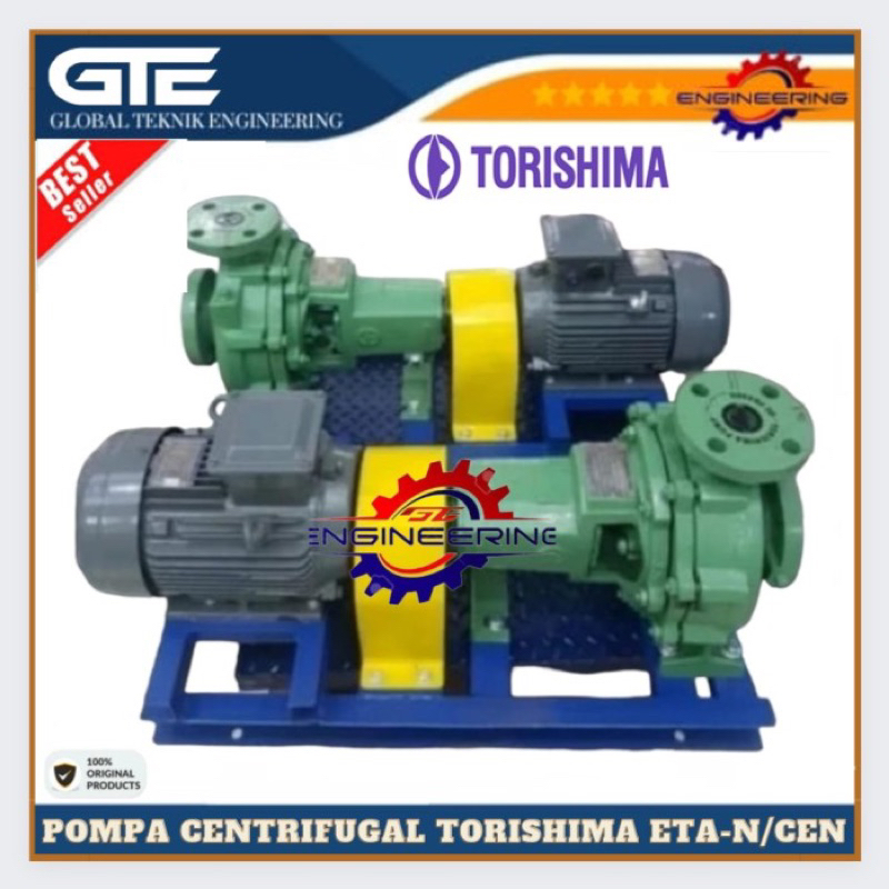 PMPA CENTRIFUGAL TORISHIMA ETA-N/CEN 80x65-160 Motor TECO 11kw 15hp