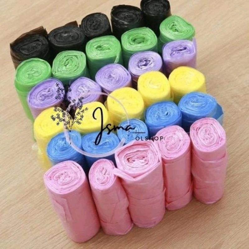 (Dapat 5 Roll )Plastik Sampah / Paket 5 in 1 Kantong Plastik Sampah Travel / Kantong Sampah
