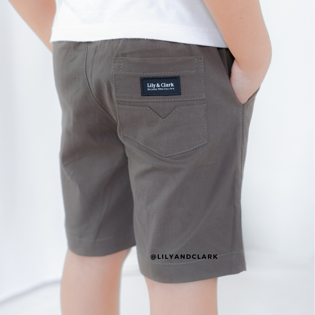 Lily And Clark Celana Anak BoardShort Warna Abu BR03