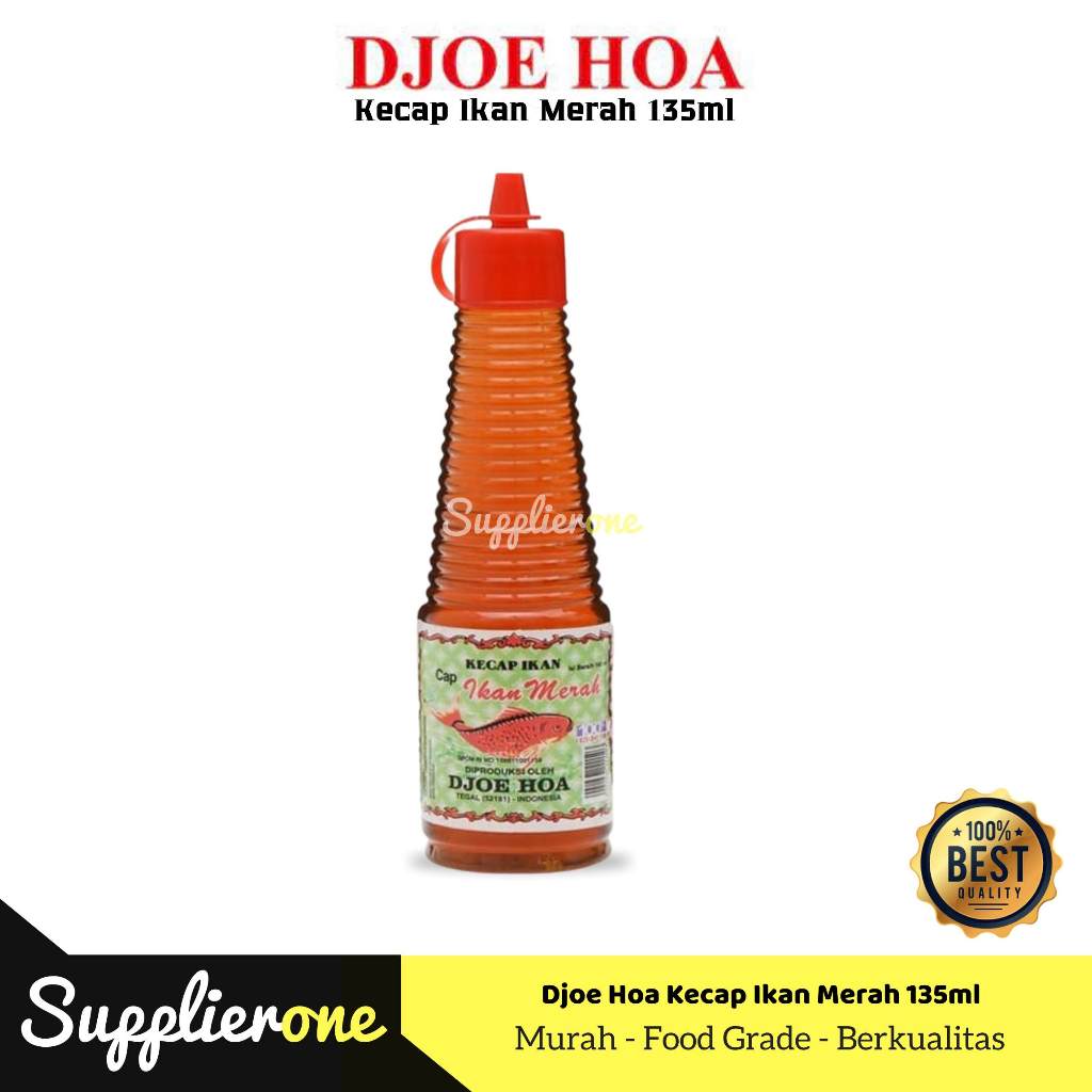 

Djoe hoa kecap ikan merah / Kecap Ikan 135ml / Kecap ikan merah / Kecap Djoe hoa