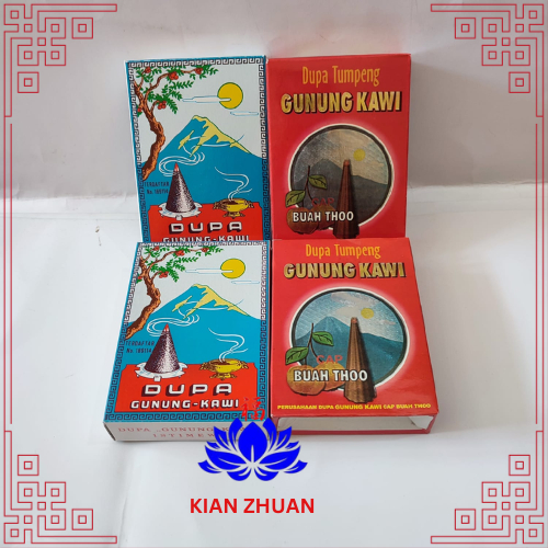 Dupa Kerucut Gunung Kawi Merah/Biru isi 10