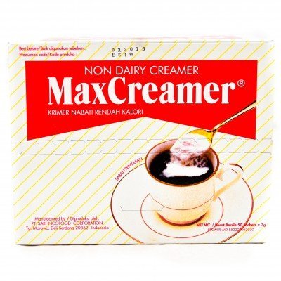 

Max Creamer Non-Dairy Kimer Kopi/Kemasan 50sachet
