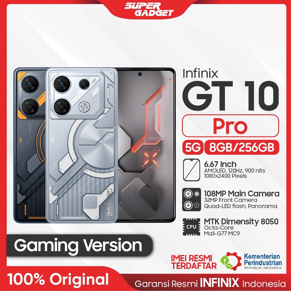 Infinix GT 10 Pro 8/256GB RAM 8 ROM 256 8GB 256GB GT10 10Pro HP Smartphone Android