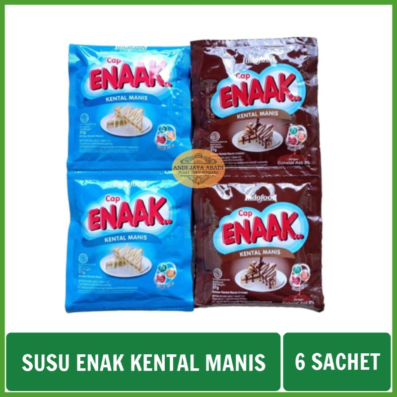 

Susu Cap Enak Kental Manis 37gr Sachet (6 Sachet / 1 Pak)