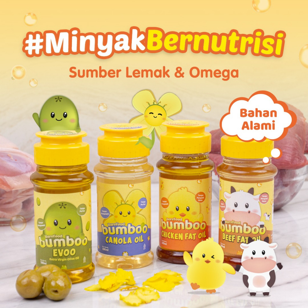 

Bumboo Fat Oil Minyak MPASI Bahan Alami Tanpa Perisa & Pengawet 100ml