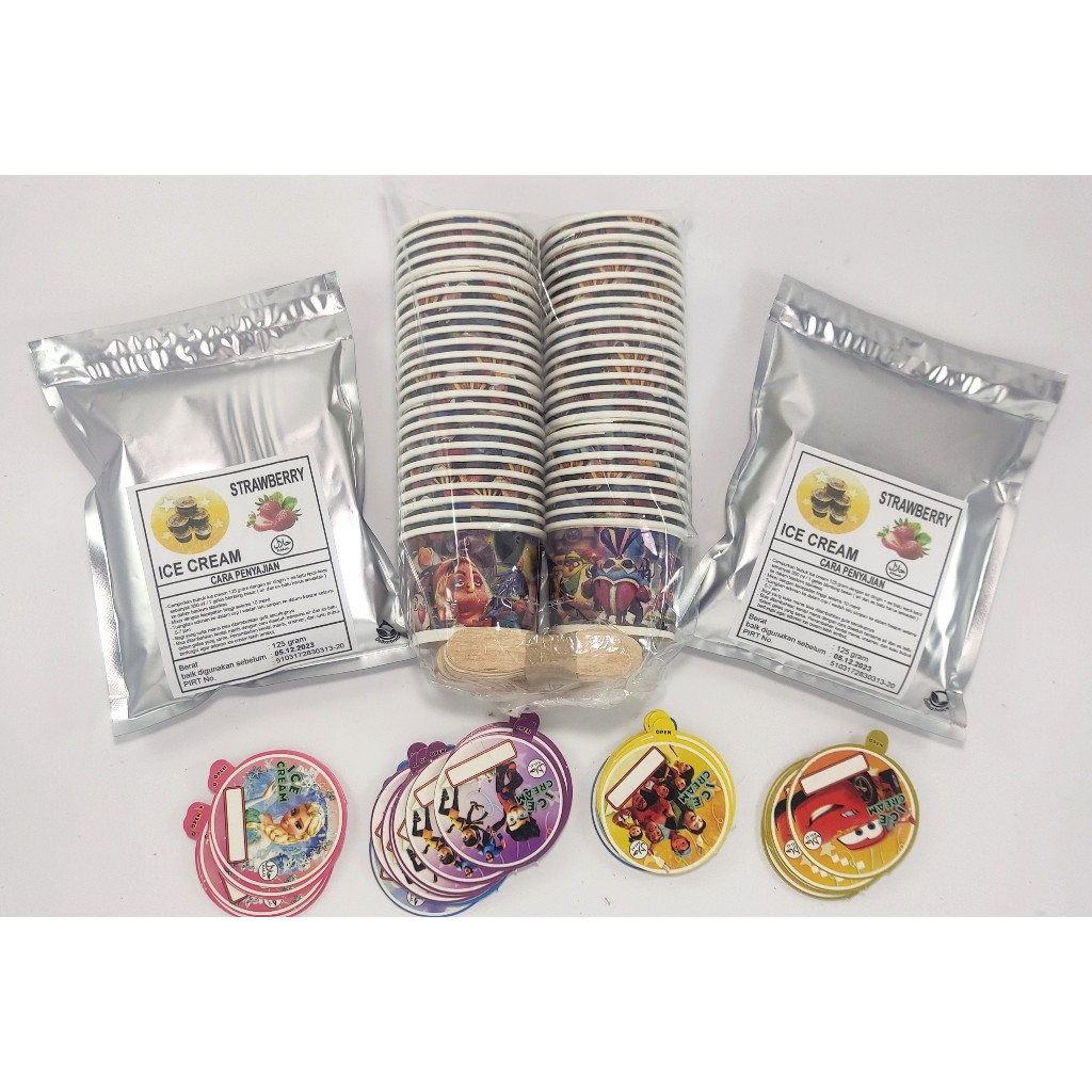 

PAKET 2 RASA ICE CREAM STRAWBERRY 250 GRAM