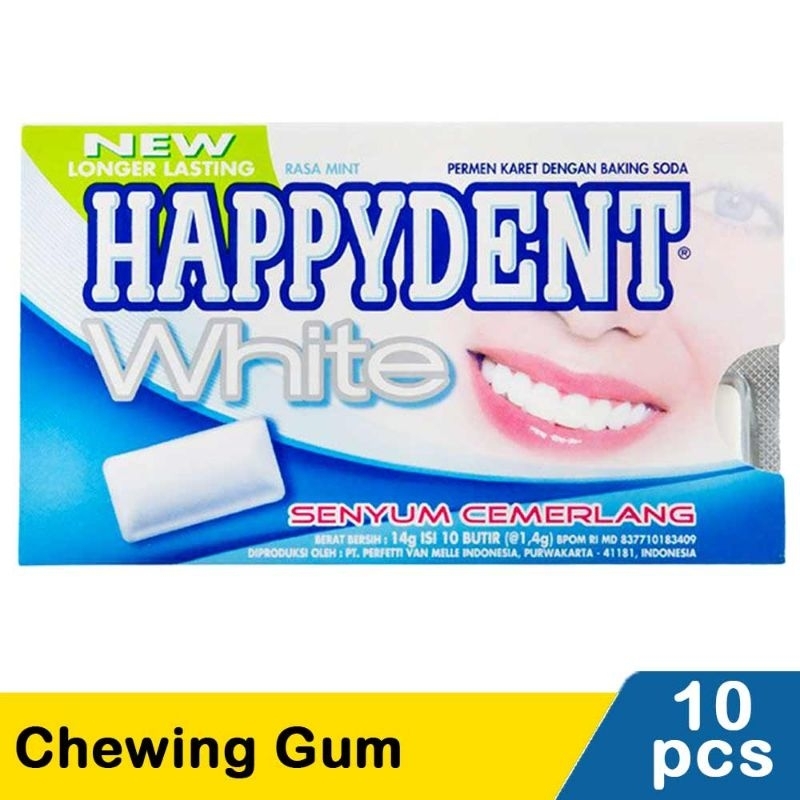 

Happydent White Chewing Gum 10'S 14G