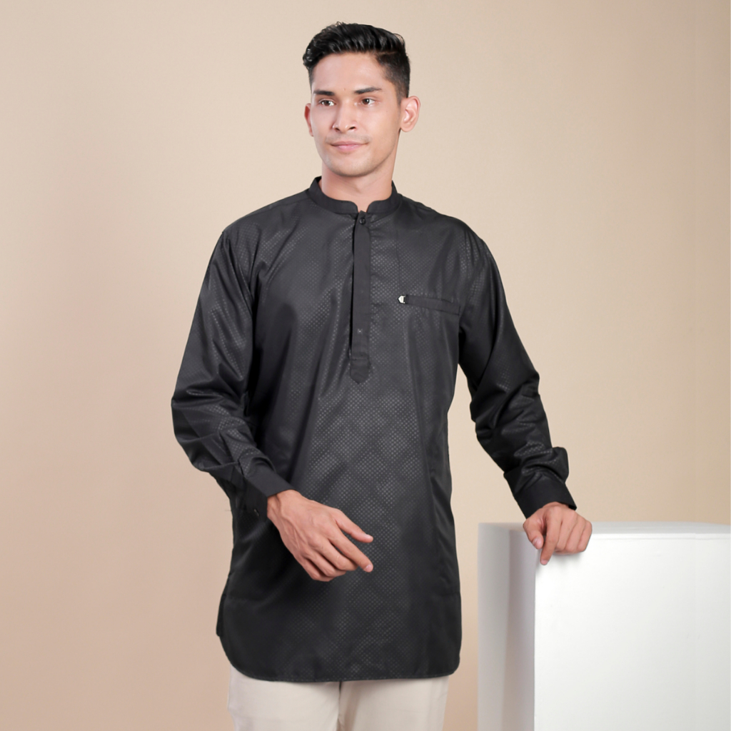Baju Koko Kurta  Dewasa KAUTSAR Muslimadani Kurta Lengan Panjang Baju Muslim Pria Pakaian Taqwa Kemk