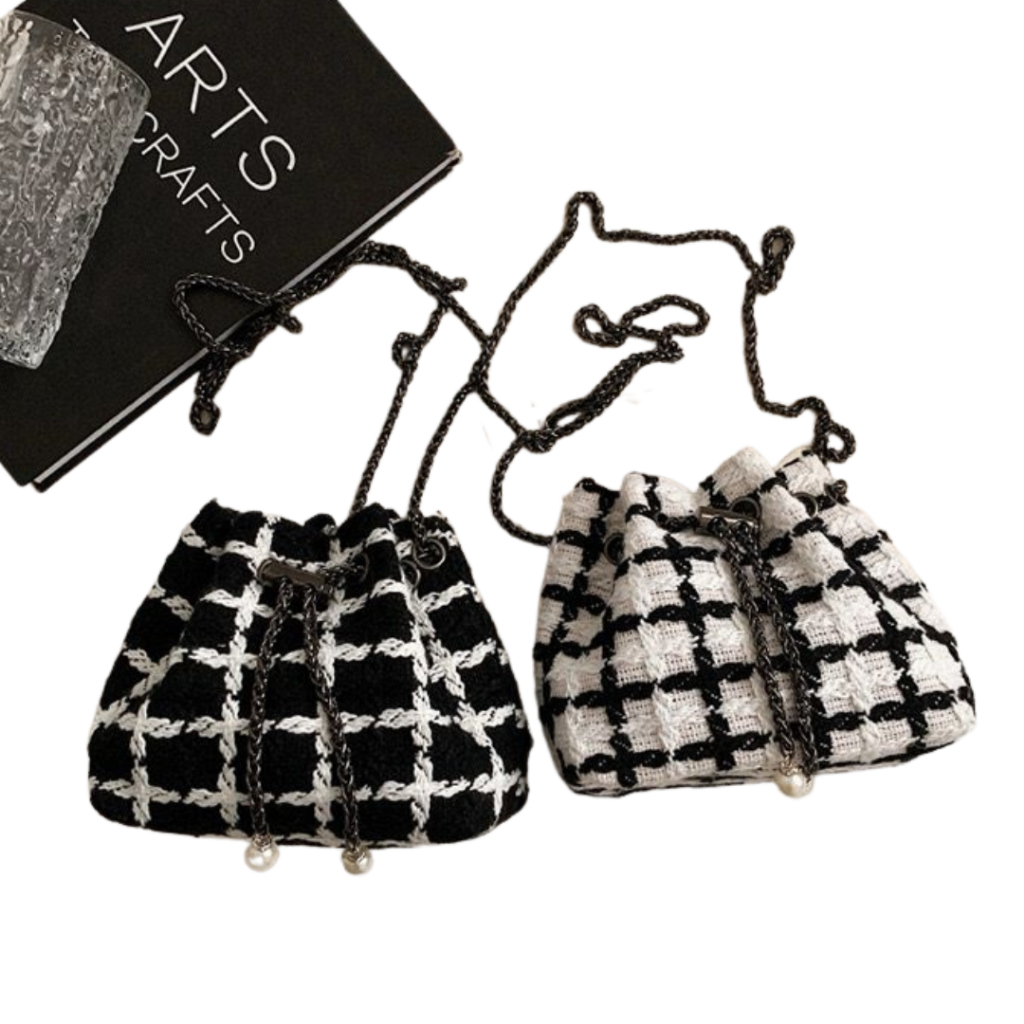 Tas Selempang Wanita Premium Motif Kotak Serut Fashion Beauty I Tas Selempang I Tas Wanita I Tas Ser