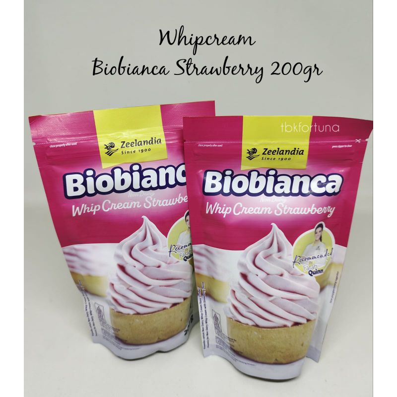 

Bio Bianca Whipping Cream Strawberry 200gr