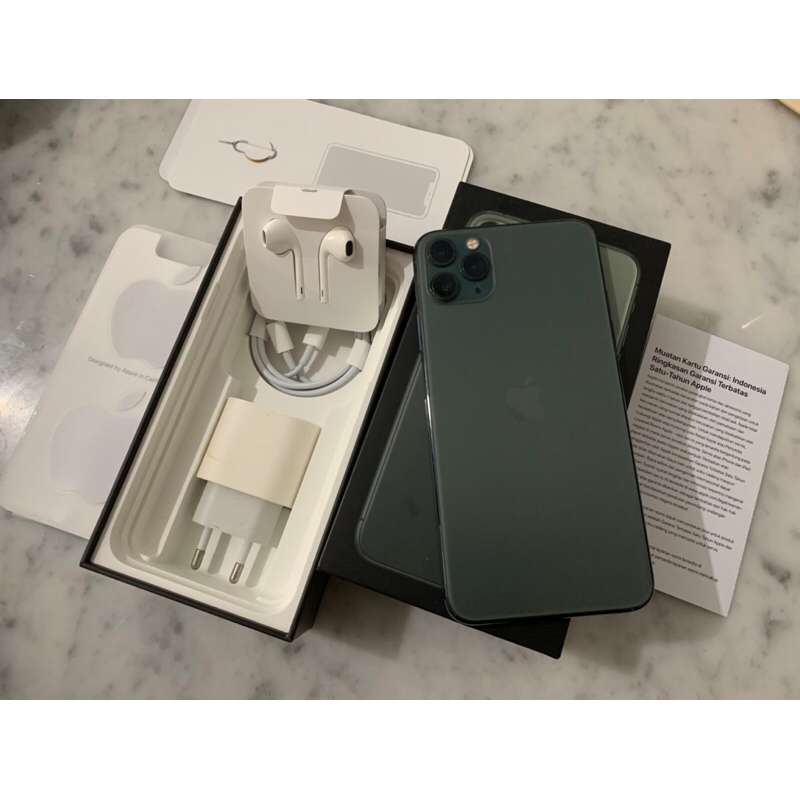 iphone 11 pro max 256gb second ibox fullset original like new