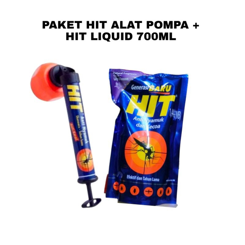 HIT ALAT POMPA + HIT LIQUID CAIR Isi Ulang (PAKET HEMAT)