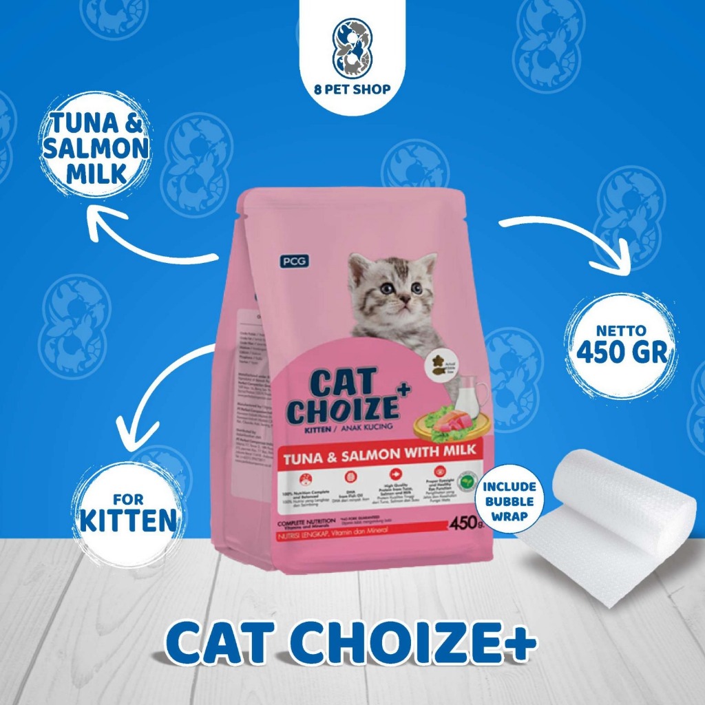 CAT CHOIZE PLUS KITTEN TUNA MILK 450GR