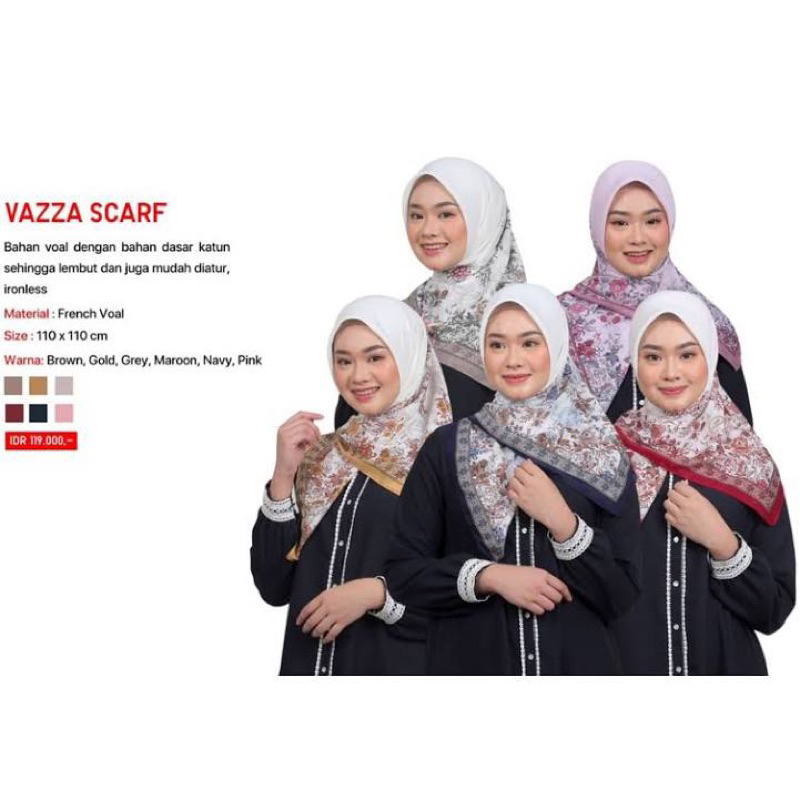 Vazza scarf zoya/ segi empat zoya motif