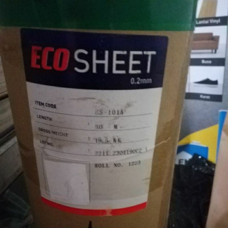 pvc sheet putih polos