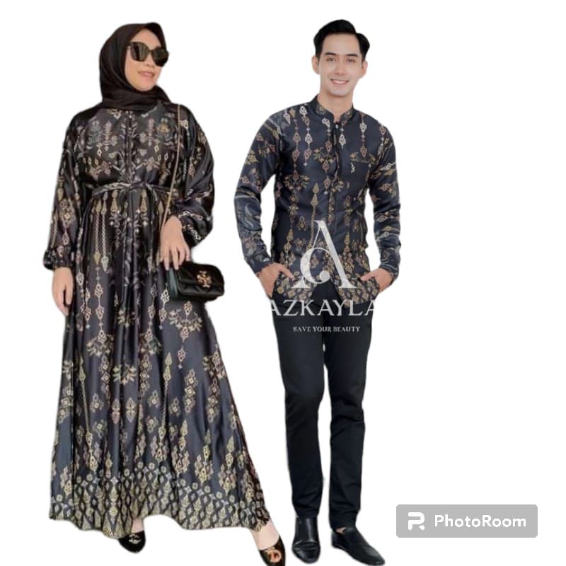 TERBARU Gamis couple lebaran terbaru baju couple pasangan kondangan gamis couple maxmara gamis syar'
