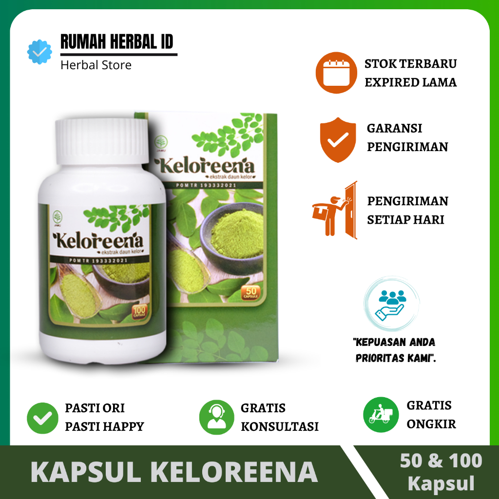 KELOREENA Obat Kolesterol Herbal Penurun Kolestrol Dan Trigliserida Tinggi