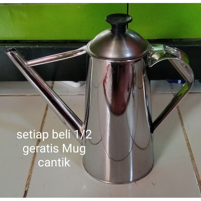 Teko Thai tea Stainless steel/ Teko teh tarik/ Teko kopi Aceh/ Teko stainless steel