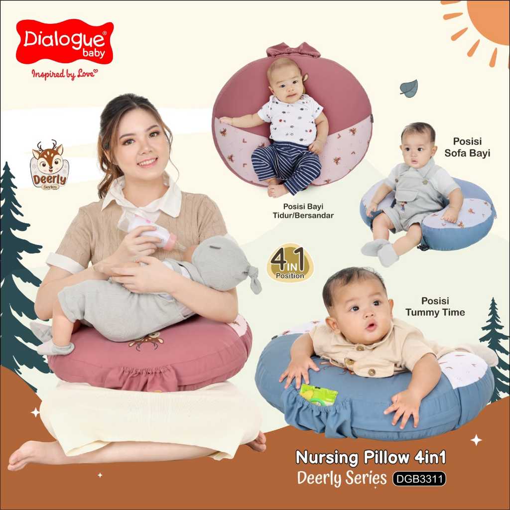 Bantal Menyusui Dialogue Nursing pillow Crown DGB3408 / Deerly DGB3311 terlaris