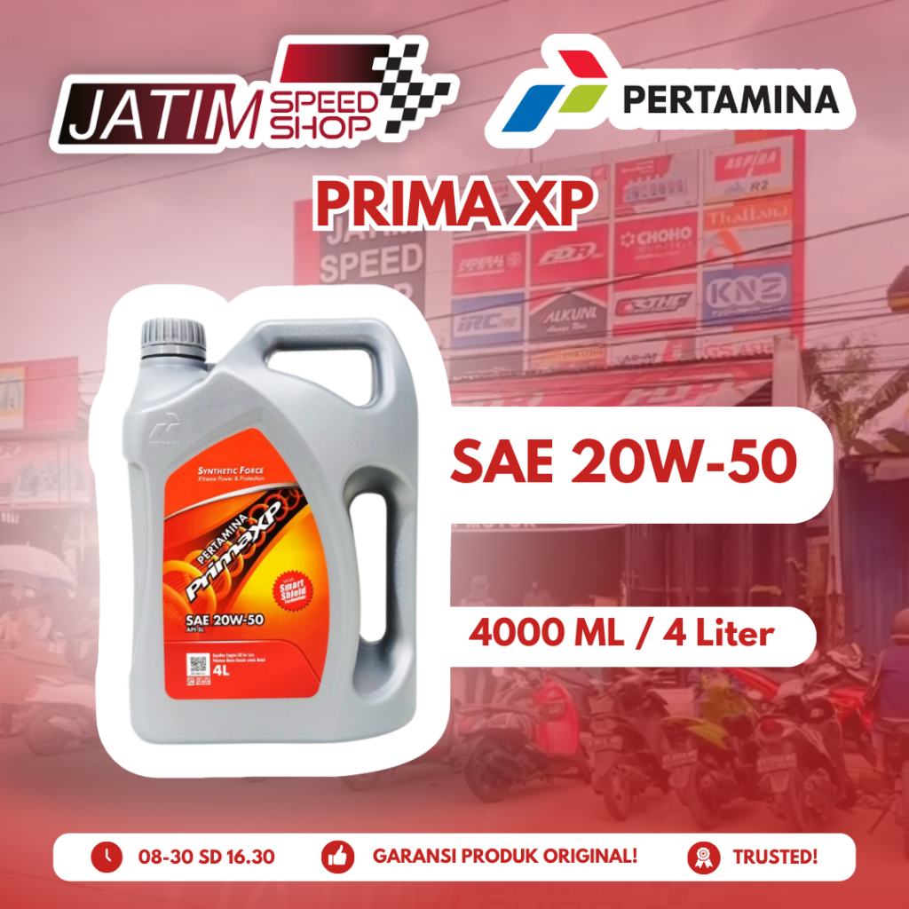 Oli Pertamina Prima XP 20W-50 4000ML/4LT
