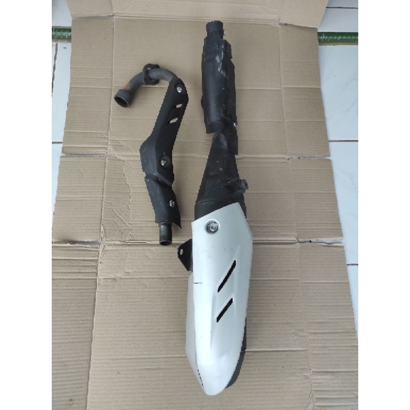 knalpot kenalpot  ori honda crf original second