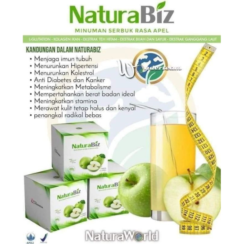 

NATURABIZ ISI 10PCS MINUMAN SERBUK RASA APEL NATURAWORLD/MENURUNKAN BERAT BADAN/ASAM URAT/KOLESTEROL/MELANCARKAN HAID DLL