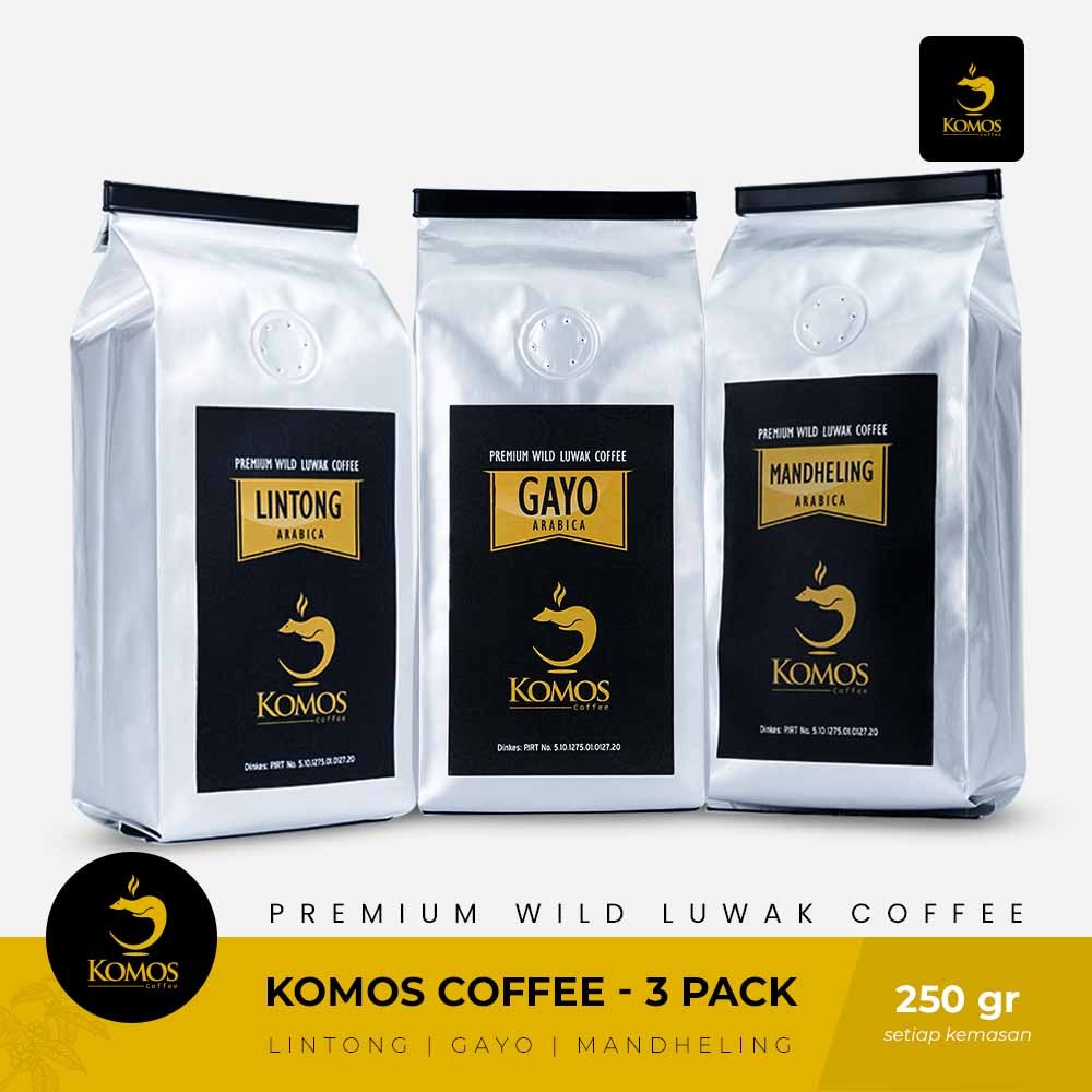 

Kopi Luwak Liar 3 Varian @250gr (Gayo-Lintong-Mandheling)