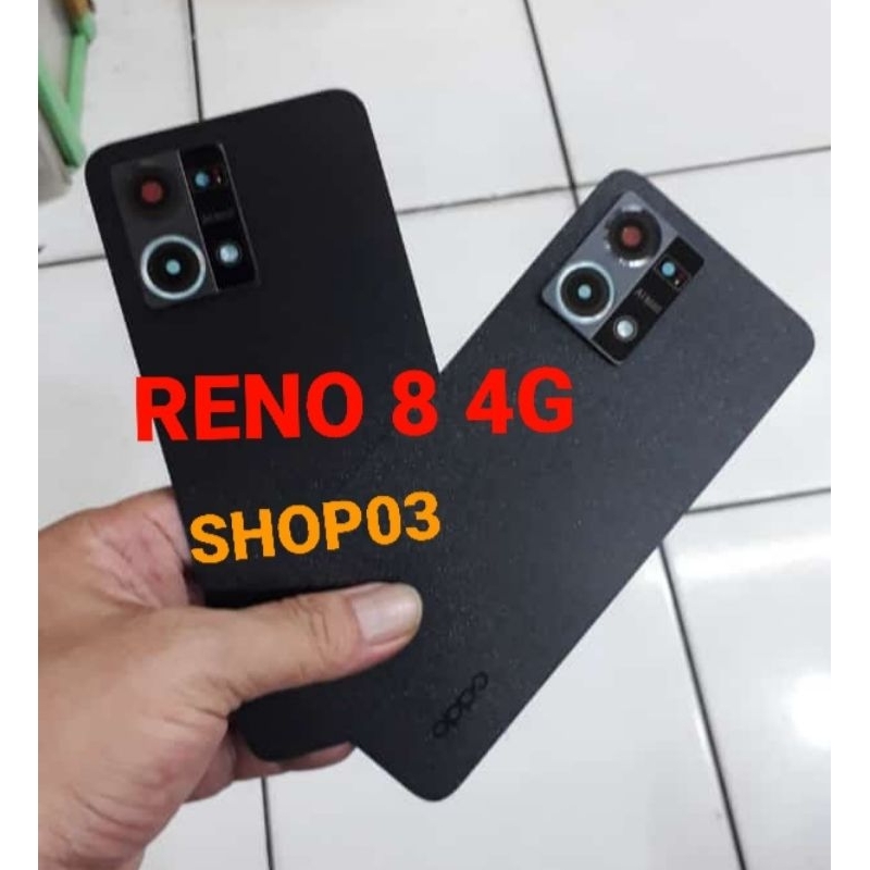 Backdoor oppo reno 8 4g original hitam tutup belakang oppo reno 8 4g original