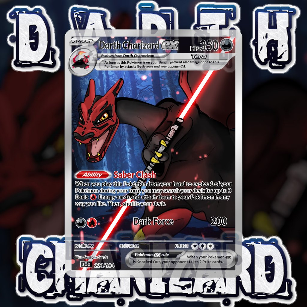 KARTU POKEMON TCG HOLOGRAM STAR WARS - DARTH CHARIZARD
