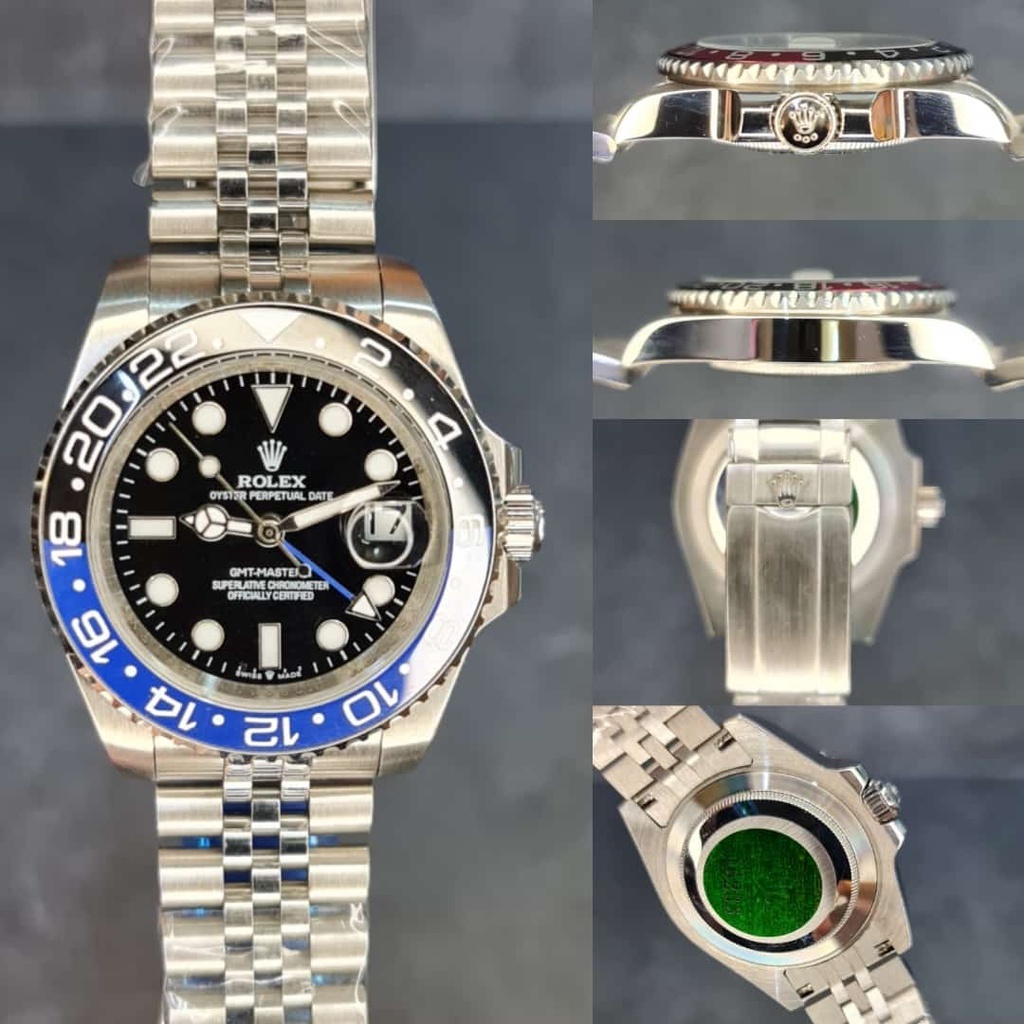 JAM TANGAN ROLEX GMT-MASTER II BATMAN CHAIN AUTOMATIC JAPAN