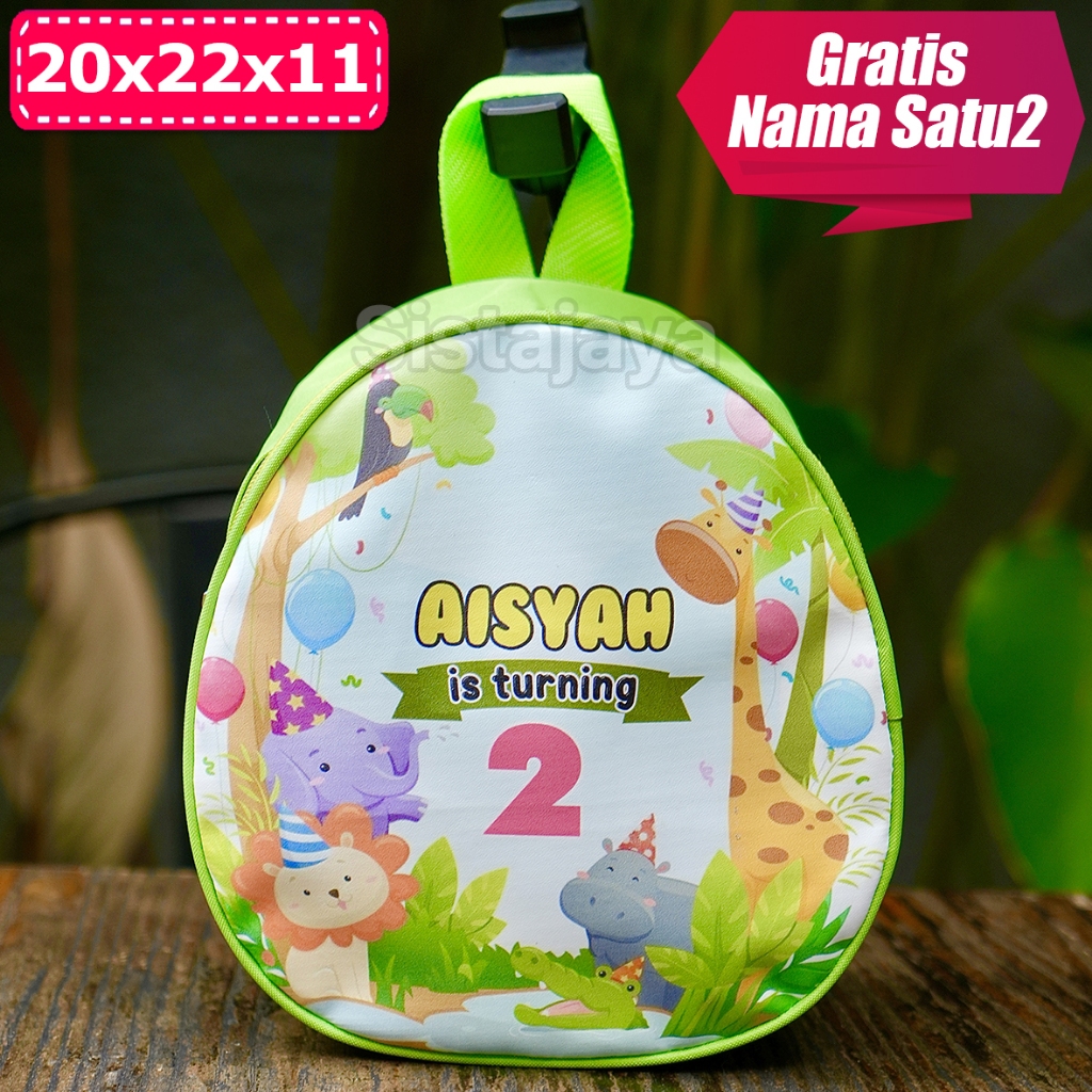 Tas Ransel Telur Souvenir Custom Zoo