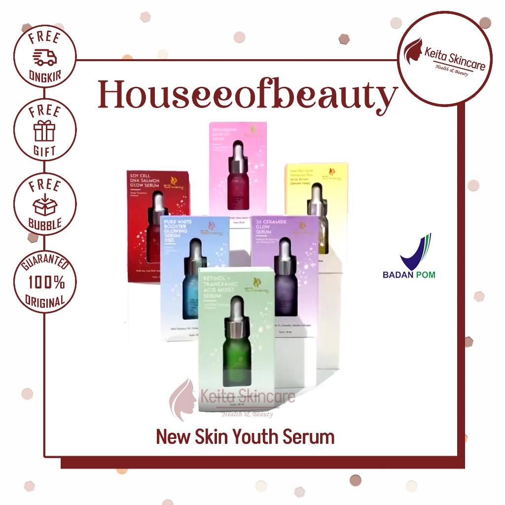 Serum Glowing Viral New Skin Youth Revolution Plus Serum Wajah Glowing Brightening Serum HouseOfBeau