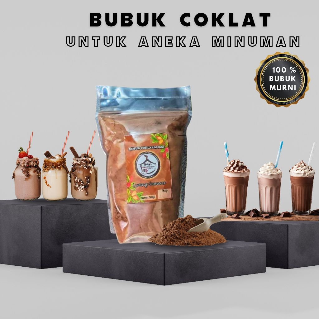 

Coklat Bubuk Kiloan Premium Dark Chocolate