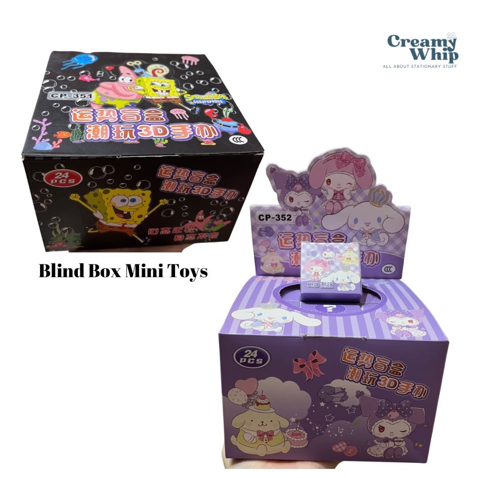 Blind box mini toys sanrio spongebob