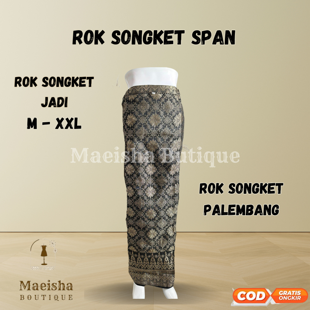 Rok Songket / Rok Songket Span / Rok Songket Jadi / Rok Songket Palembang / Rok Songket Instan / Rok