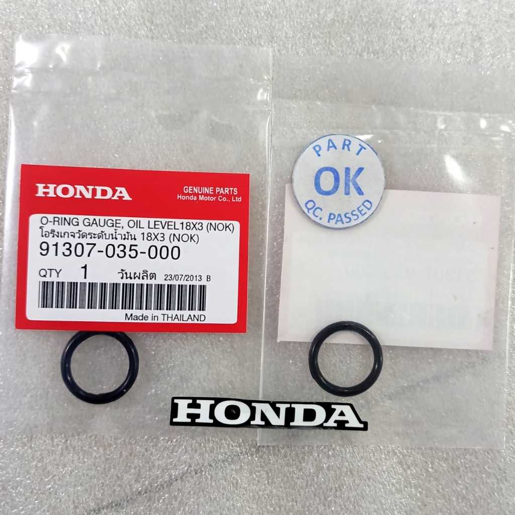 91307 035 000 ORING TUTUP OLI ORING GAUGE,O-RING LEVEL 18X3 All Honda Bebek Matic Sport ORIGINAL AHM