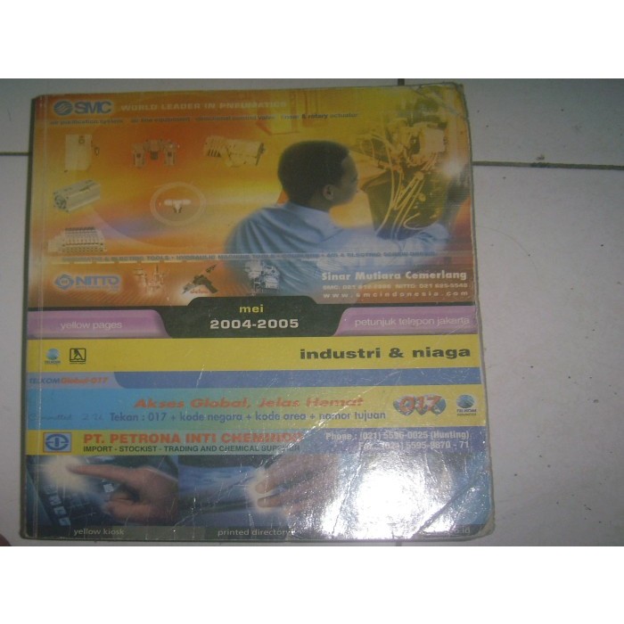 YELLOW PAGES/buku telepon/PETUNJUK TELEPON JAKARTA INDUSTRI NIAGA, 2004-2005