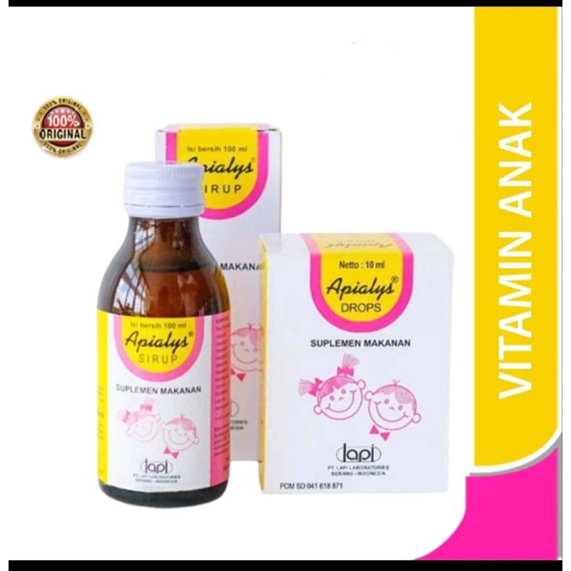 APIALYS SIRUP DAN DROP VITAMIN UNTUK ANAK