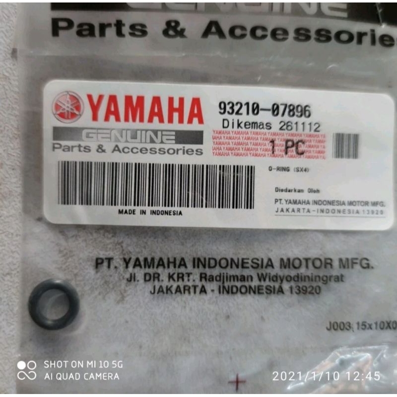 ORing Filter Oli Yamaha SCORPIO Z 93210-07896 original yamaha