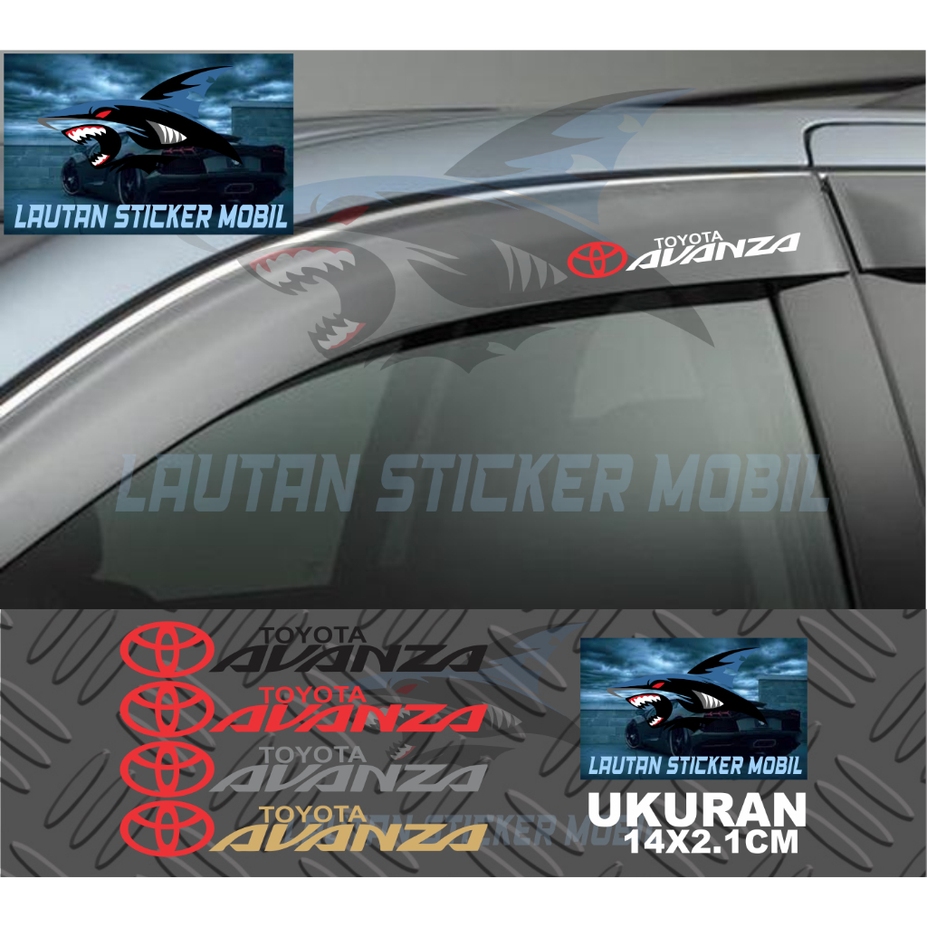 stiker talang air mobil avanza cutting sticker talang air mobil toyota avanza