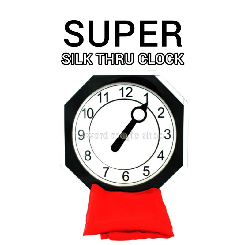 Alat Sulap Super Silk Thru Clock - Magic Wand Thru Clock - Sulap Kain Tembus Jam - Toko Sulap - Swor