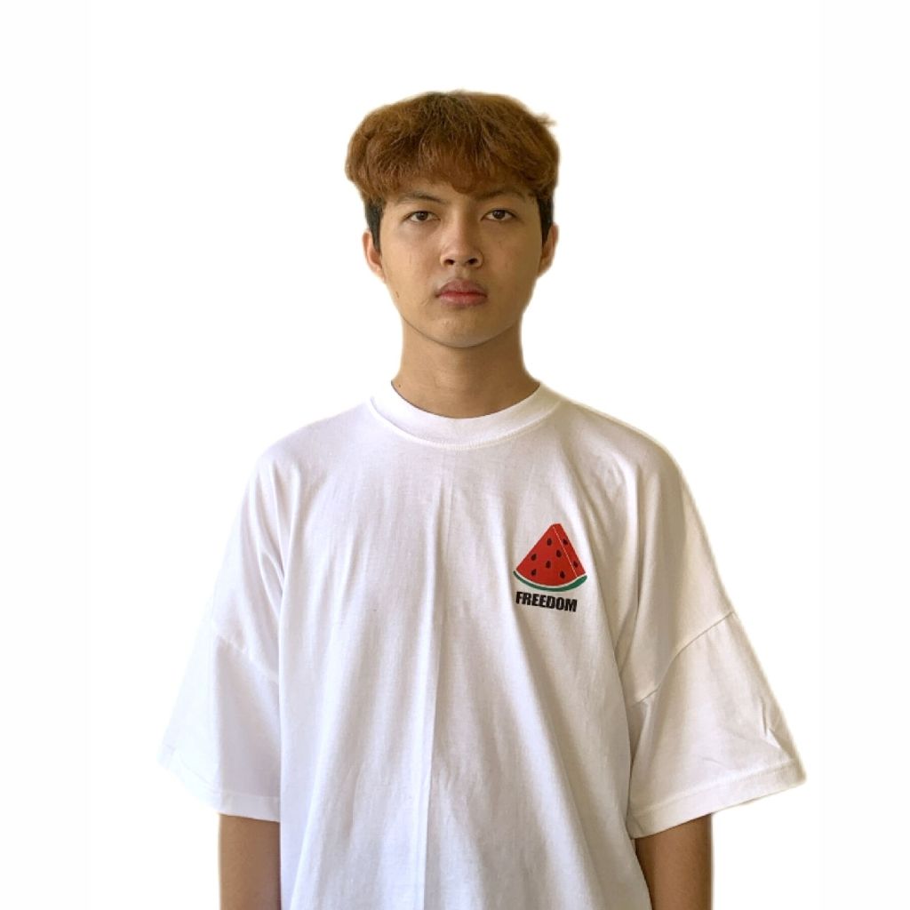 HAEV T-shirt Oversize White - Humanity Above Everything T-shirt/kaos/pakaian