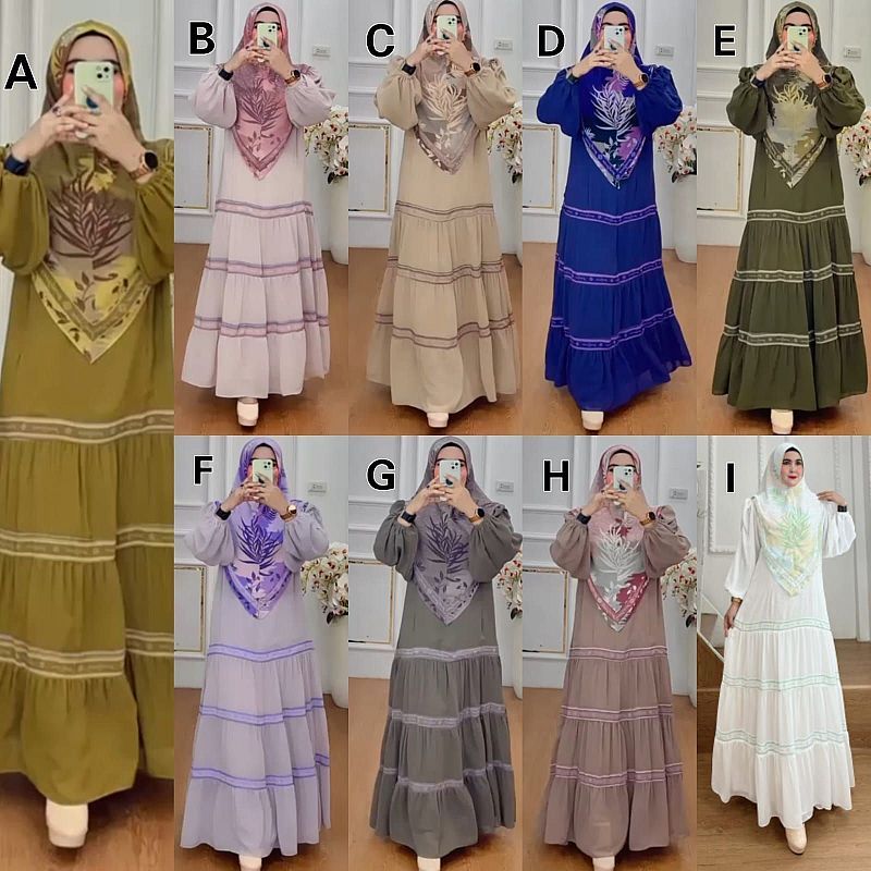 GAMIS SYAR'I BRANDED HAGIA SERIES 2 BY YODIZEIN